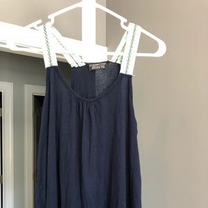 Papermoon Sleeveless Blouse, Navy, Size M